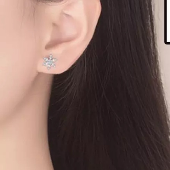 New Snowflake ❄️ Beautiful Earrings - Picture 2 of 4